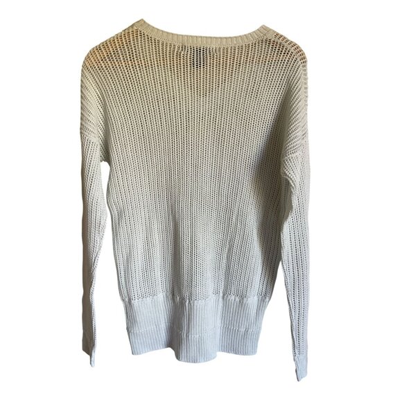 New! Calvin Klein Open Knit Mint Green V-Neck Pullover Sweater Size Medium MSRP - Picture 7 of 7